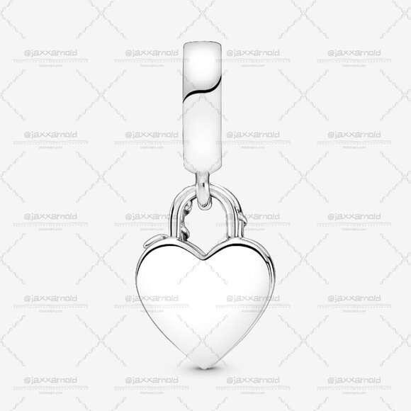 Pandora Rose Heart Padlock Dangle Charm - Picture 3 of 6